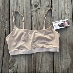 JOYSPUN Women's Nude Seamless Bralette - Lightweight Everyday Support